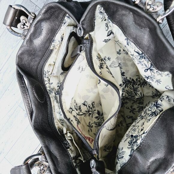 Brighton Lolita Masterpiece Collection Pewter Magnetic Shut Shoulders Bag - Picture 6 of 10